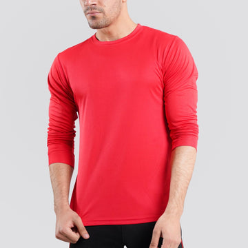 Long Sleeve Dry Fit Red Tee Shirt | Pack of 6