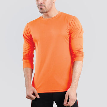 Long Sleeve Dry Fit Orange Tee Shirt |  Pack of 6