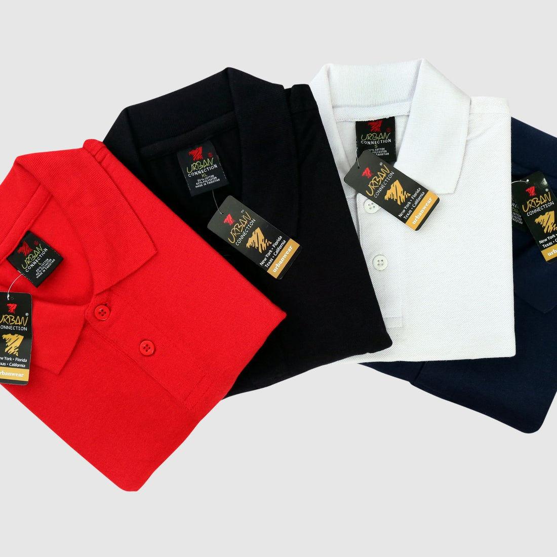 Short Sleeves Polo Black Tee shirt |  Pack of 6