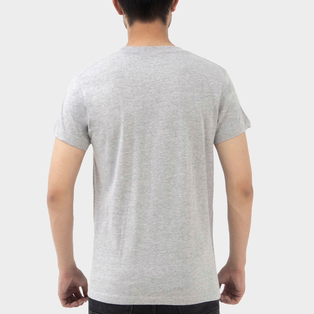 Short Sleeves Round Neck Gray Tee Shirt | Pack of 6, 12, 24 and 48