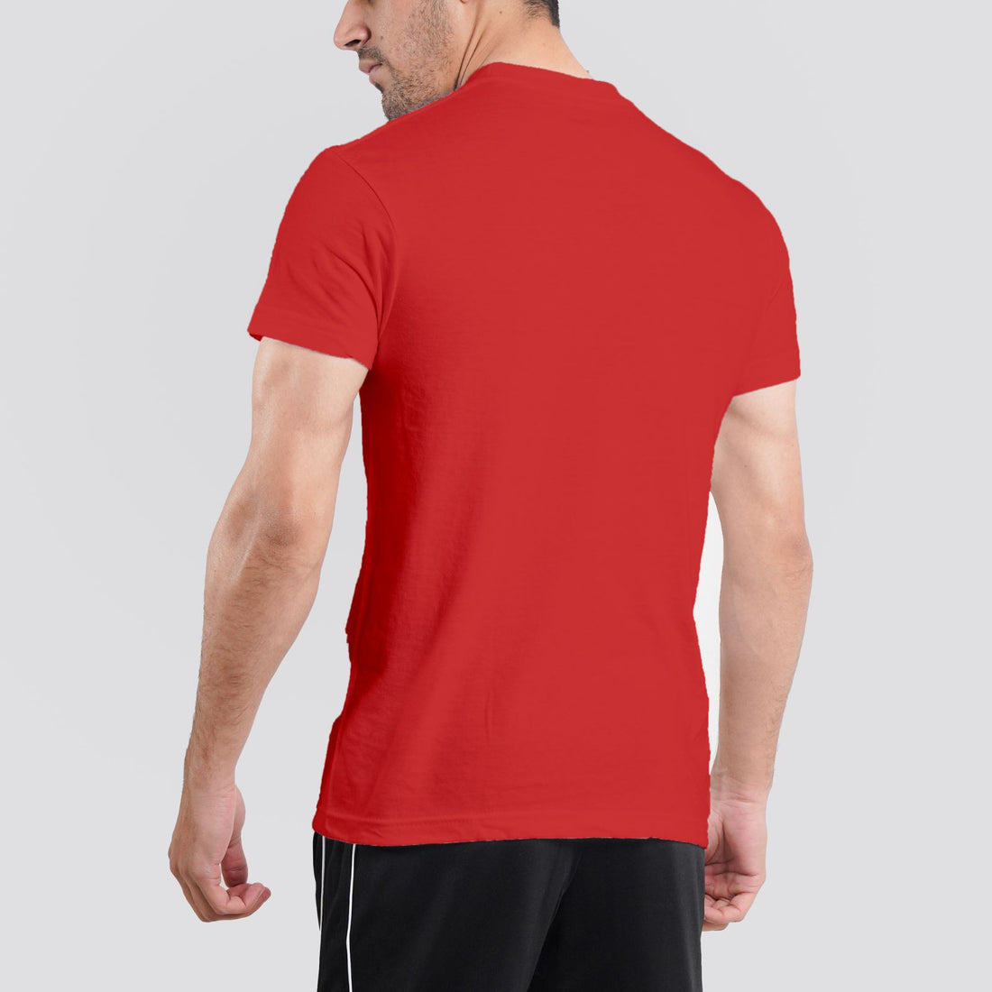 Short Sleeves Round Neck Red Tee Shirt | Pack of 6, 12, 24 and 48.