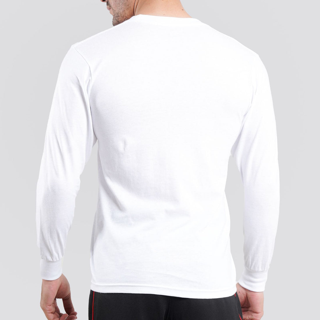 Long Sleeves Mini Thermal White Tee Shirt |  Pack of 6, 12, 24 and 48.