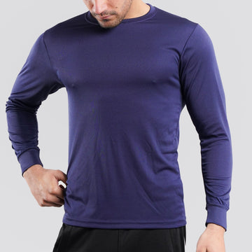 Long Sleeve Dry Fit Blue Tee Shirt |  Pack of 6