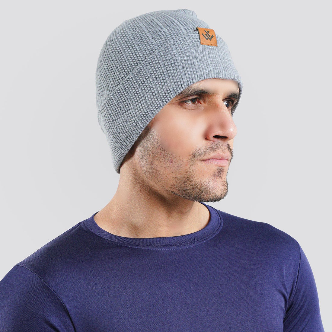 Solid Acrylic Knit Beanies Grey Caps | Pack Of 6 | Free Shipment For USA