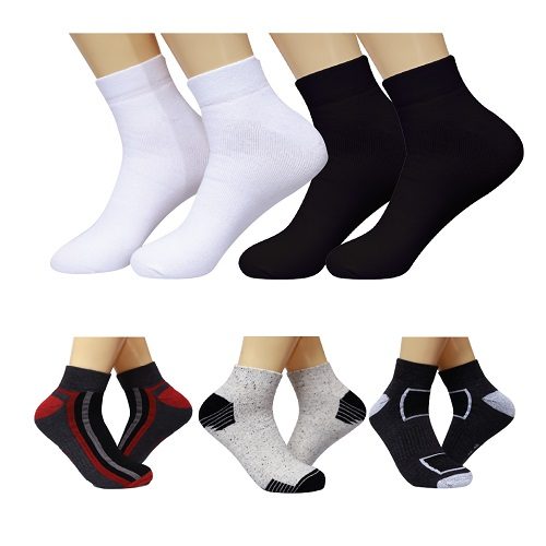 Anklet Socks White | Free Shipment For USA | Pack of 12 and 24.