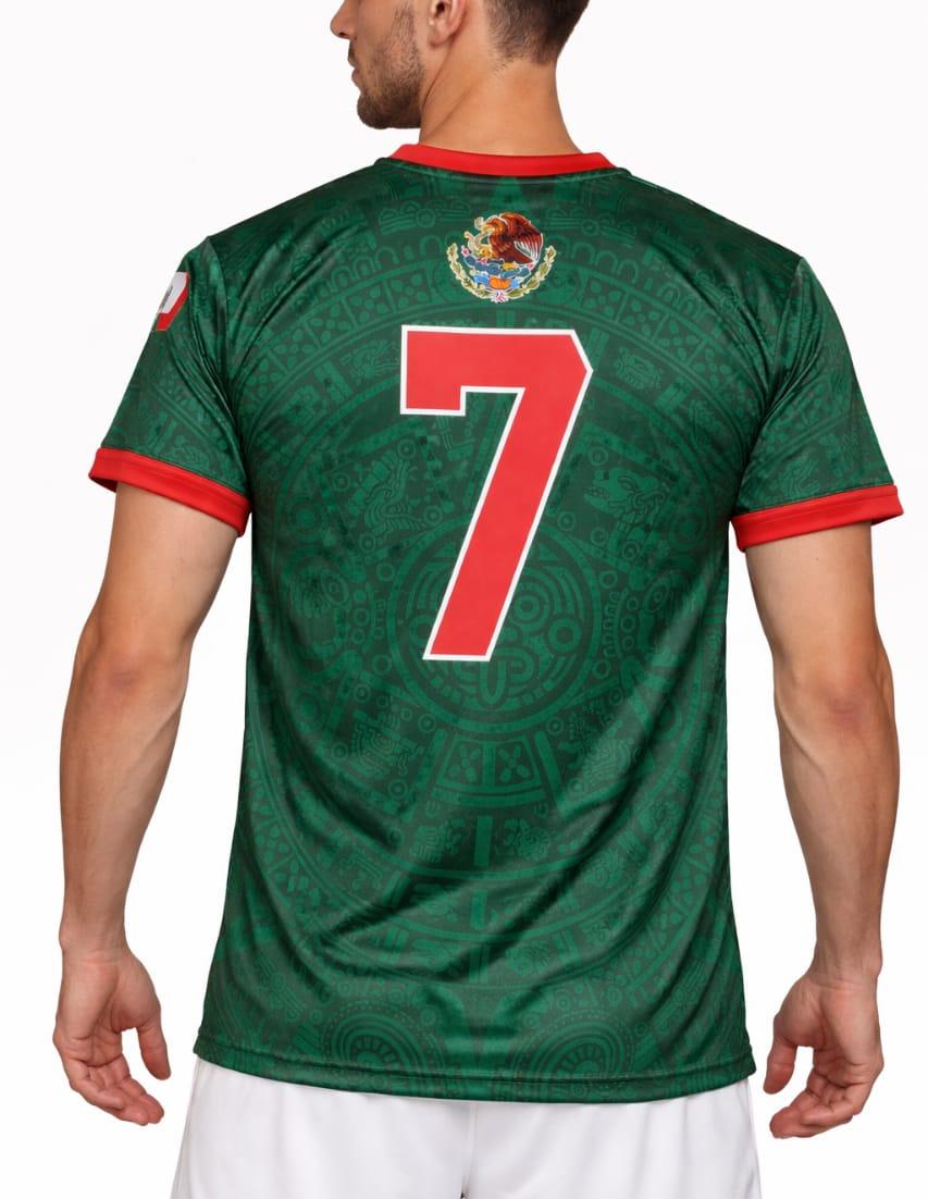 Mexico Short Sleeves Round Neck Sublimation Soccer Tee Shirt | Pack of 8