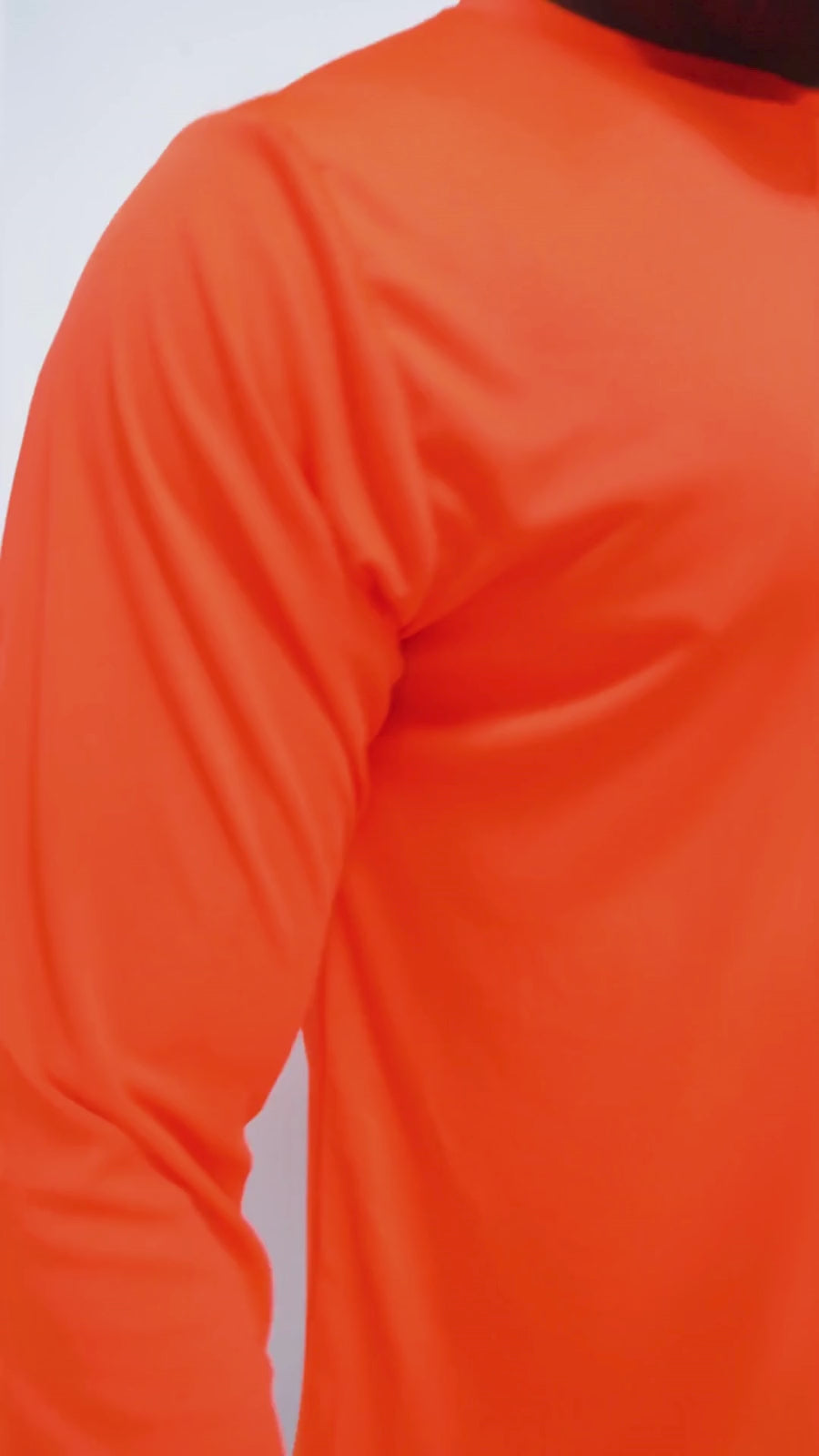 orange long sleeve dri fit
